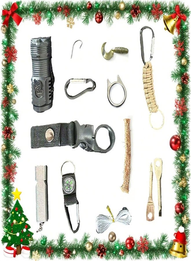 TNDCKP Survival Kit Advent Calendar for Men 2025 - Christmas Countdown Kit with Explorer Tools, Outdoor Survival Gear, Camping Gadgets & Survival, Explorer, and Camping Advent Calendar - Image 3